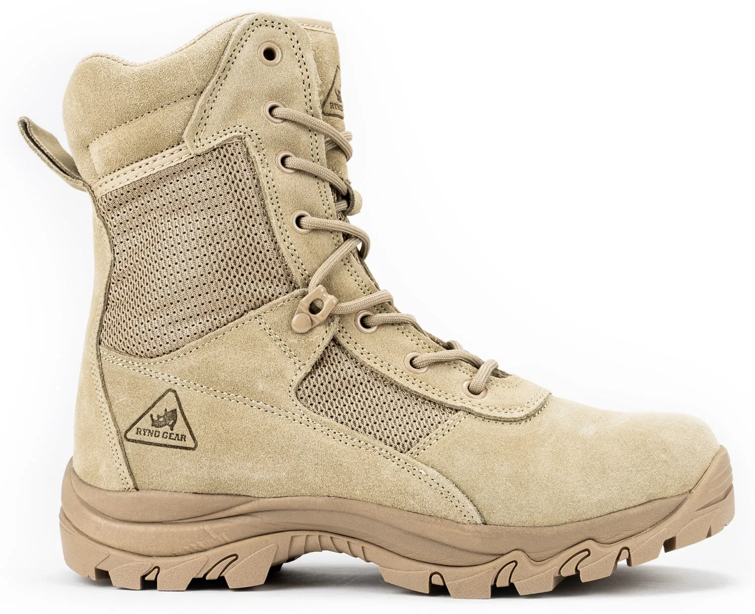 8" CoolMax Ryno Gear Tactical Combat Boots (Beige)