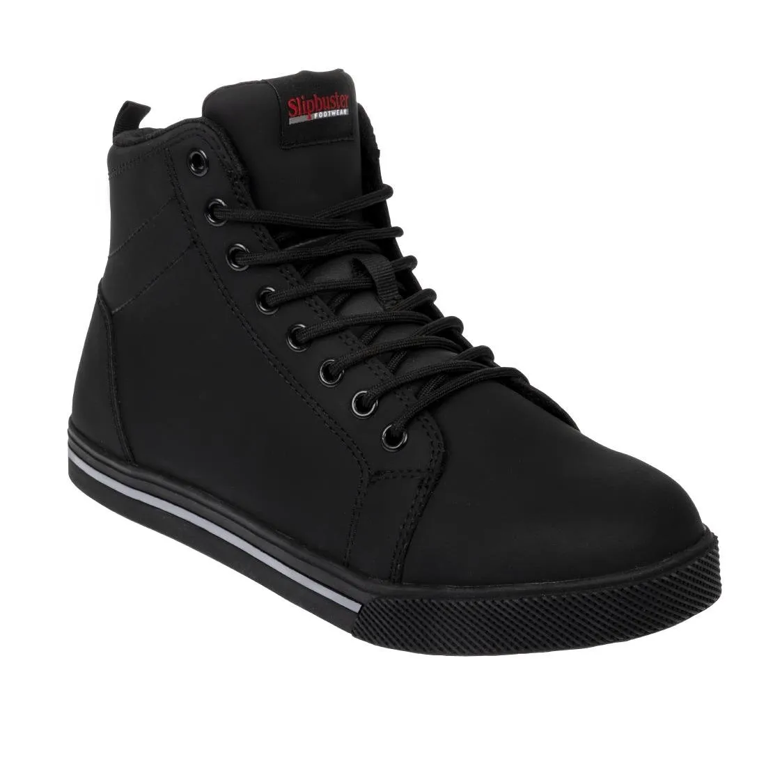 BA061-46 Slipbuster Recycled Microfibre Safety Hi Top Boots Matte Black 46