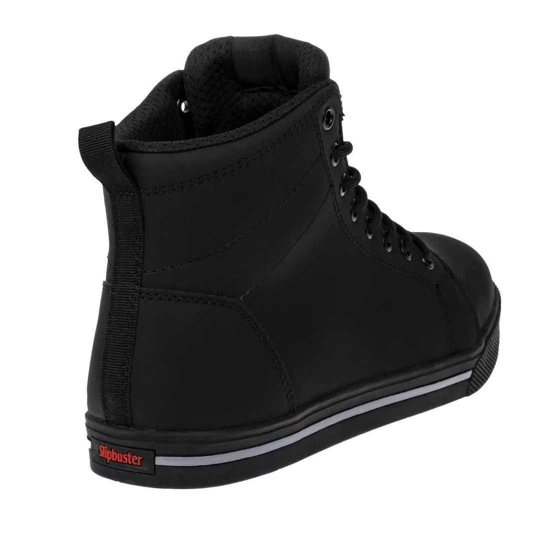 BA061-46 Slipbuster Recycled Microfibre Safety Hi Top Boots Matte Black 46