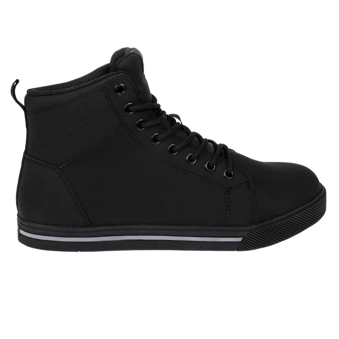 BA061-46 Slipbuster Recycled Microfibre Safety Hi Top Boots Matte Black 46