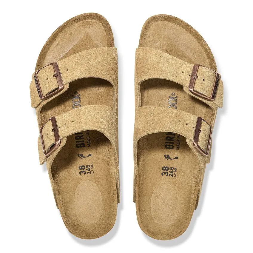 Birkenstock Arizona - Latte Cream Suede