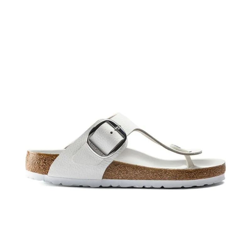 Birkenstock Women's Gizeh Big Buckle - White Leather