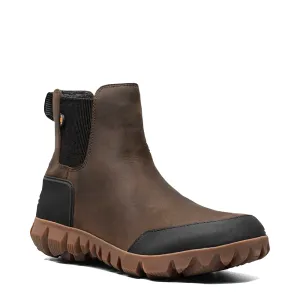 Bogs Men's Arcata Urban Pull On Waterproof Chelsea Boot in Chocolate