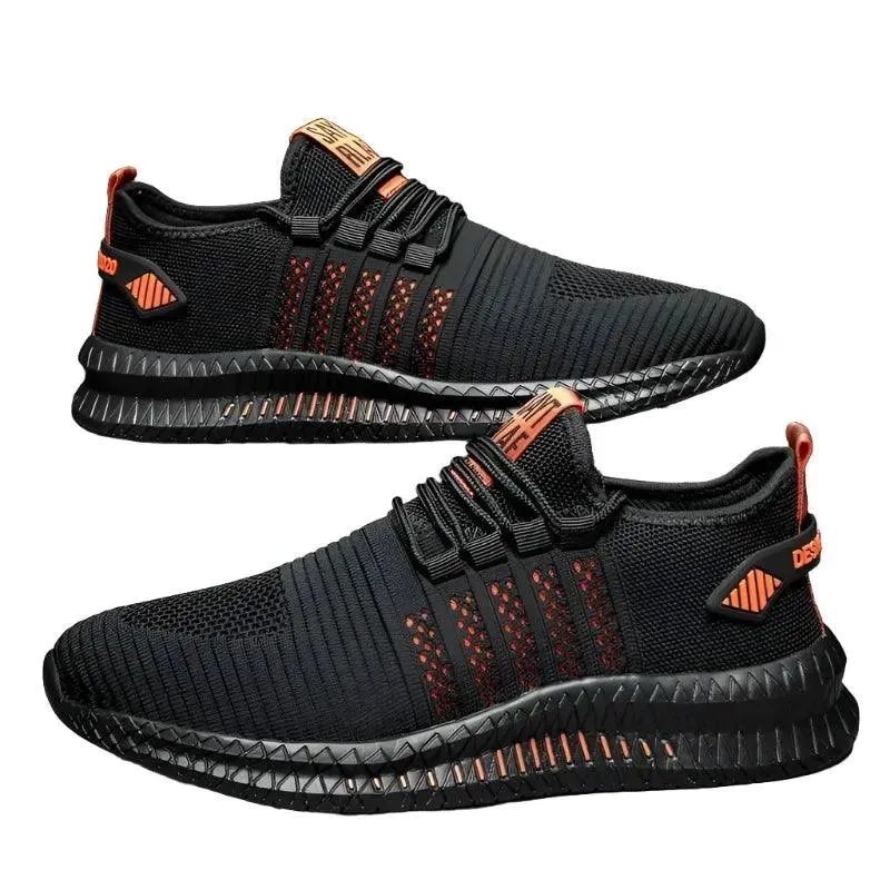 Breathable Lightweight Lace-Up Walking Shoes