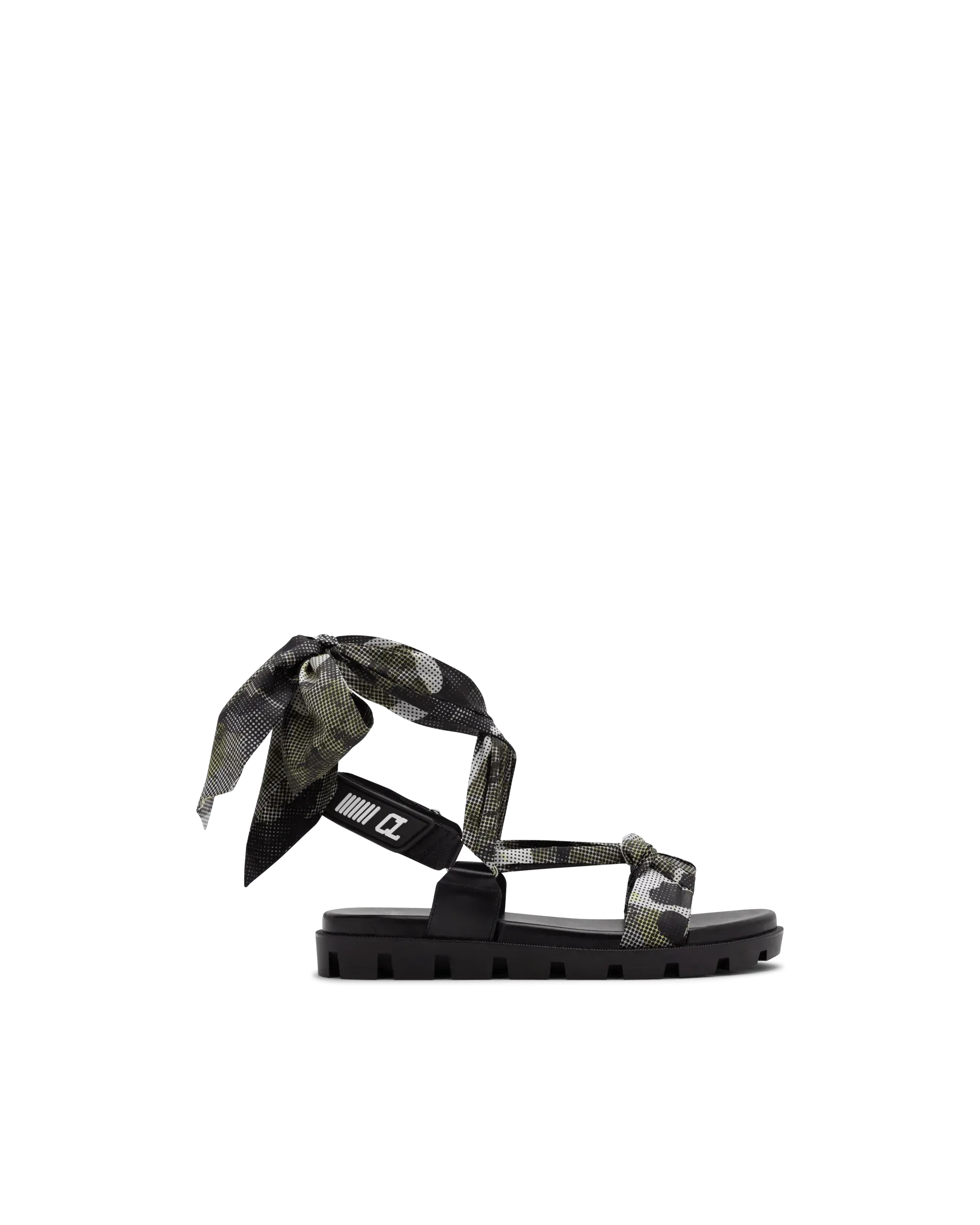 Camouflage Wrap-Tie Sport Sandals