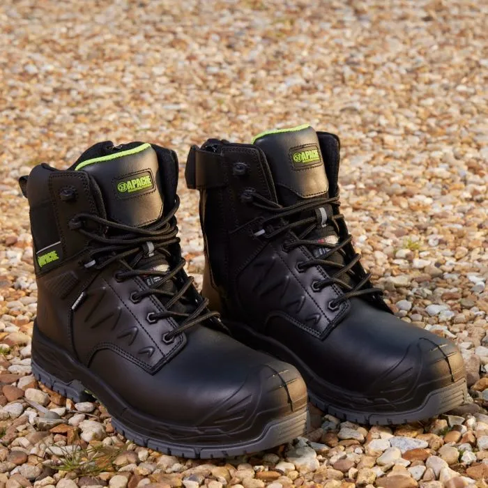 Chilliwack Side Zip Black Waterproof Apache Safety Boot