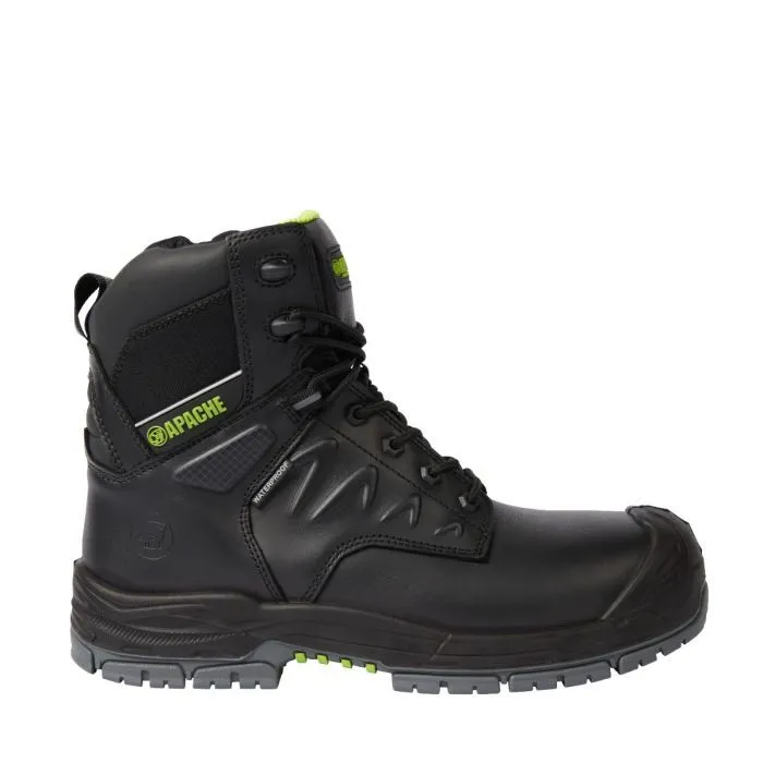 Chilliwack Side Zip Black Waterproof Apache Safety Boot