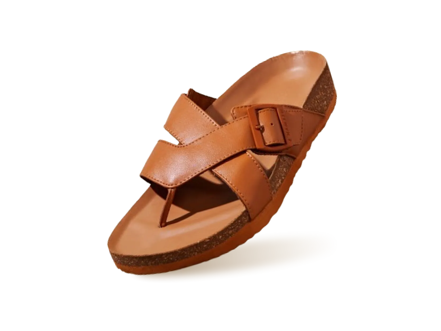 Cork Cross Strap Sandals