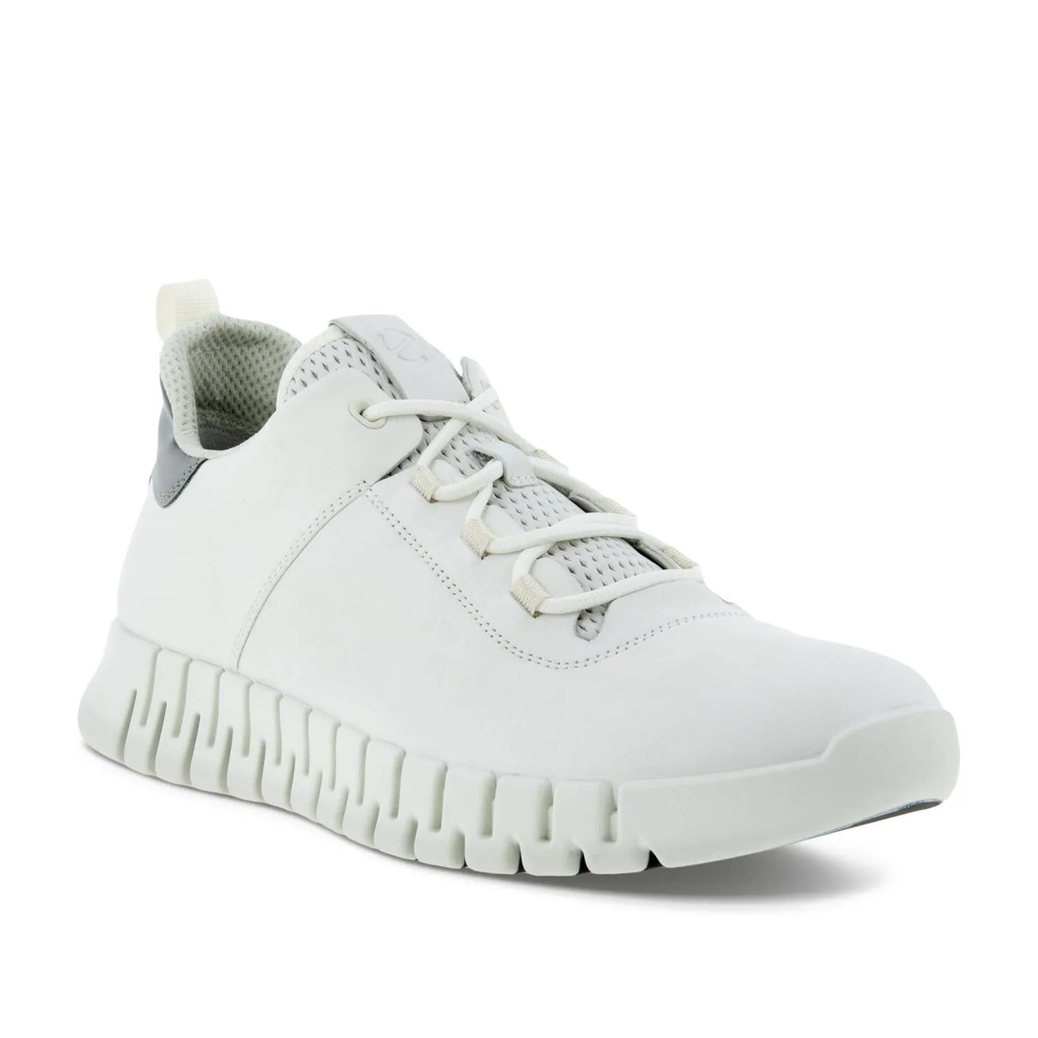 ECCO Men's Gruuv Sneaker in White/White