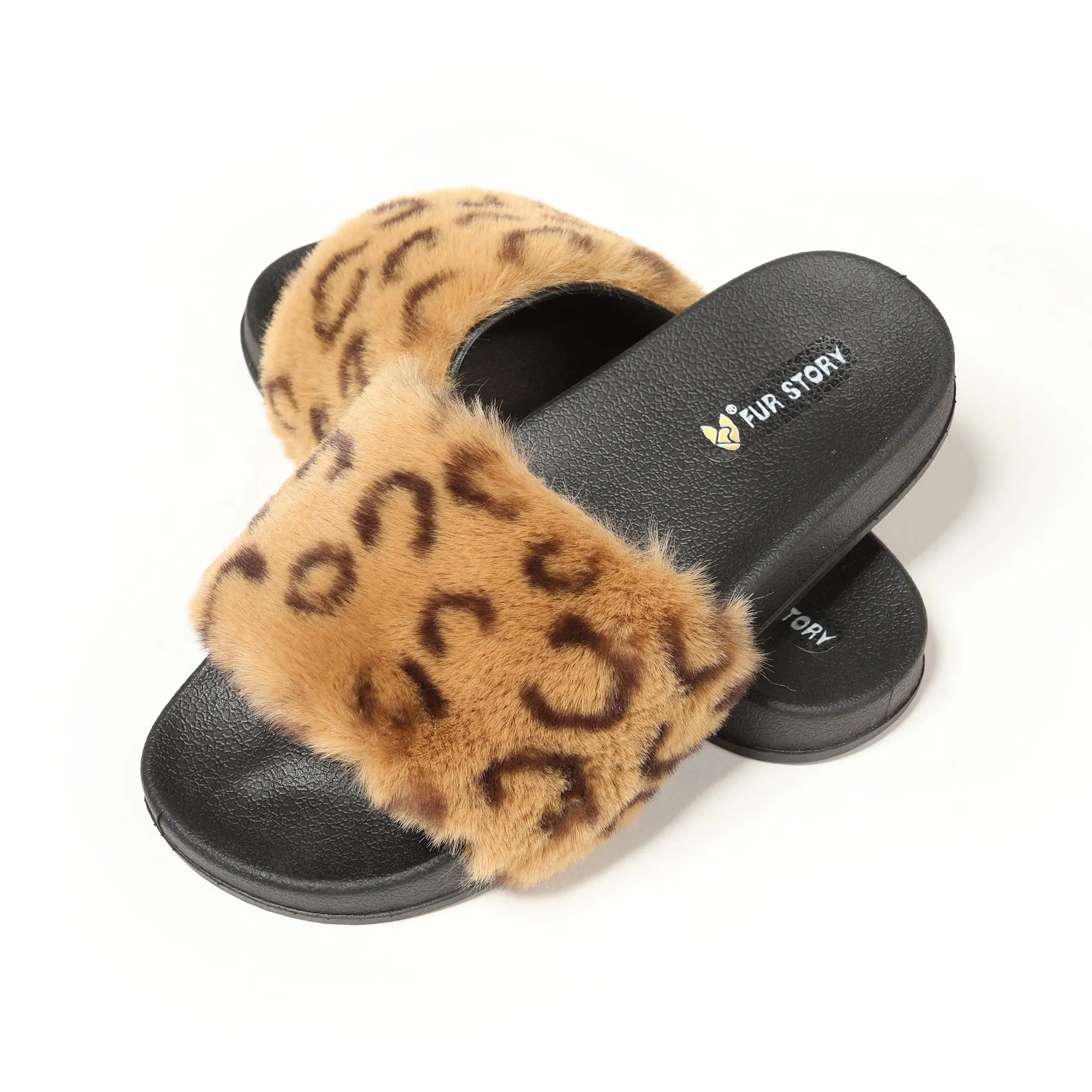 Furry Slides Sandals (Flat)