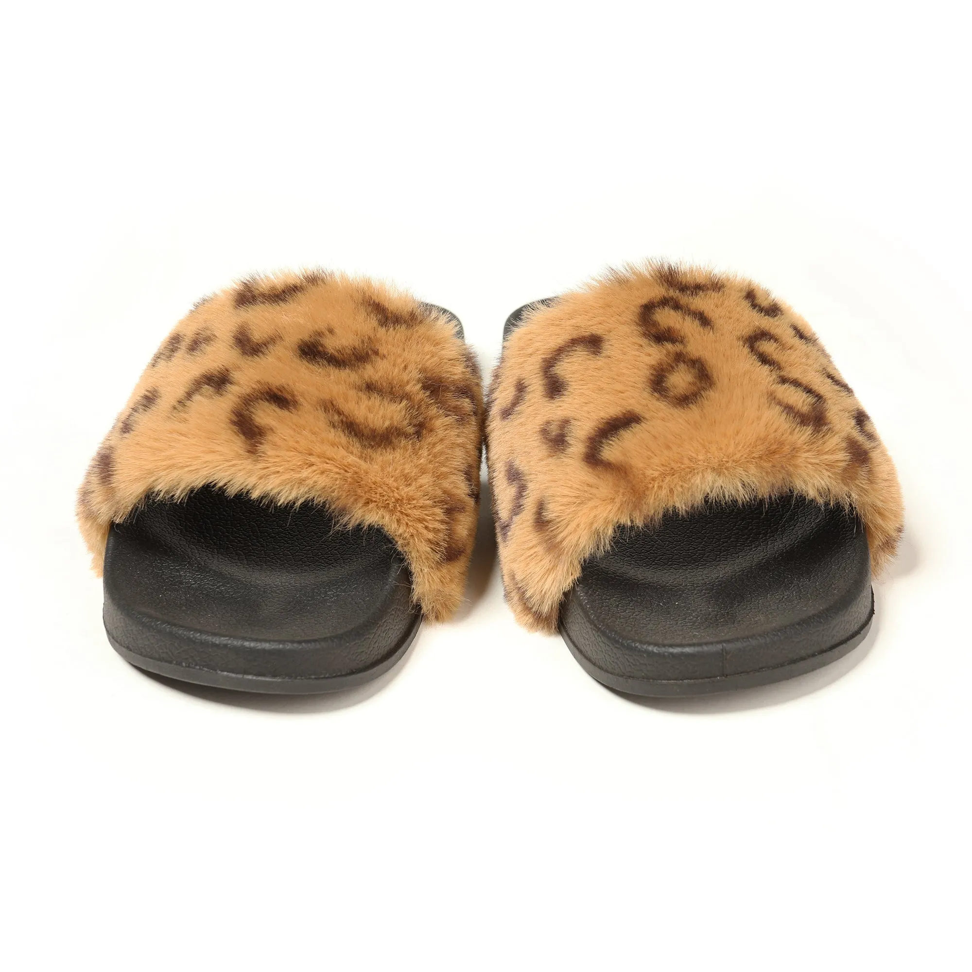 Furry Slides Sandals (Flat)