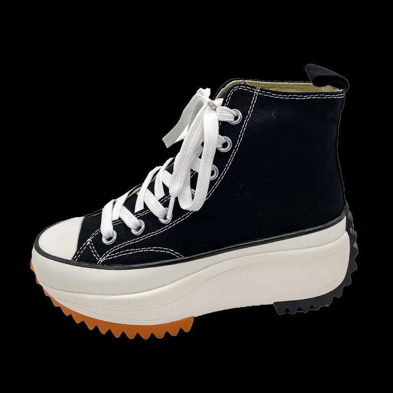 High Top Canvas Super High Platform Sneakers