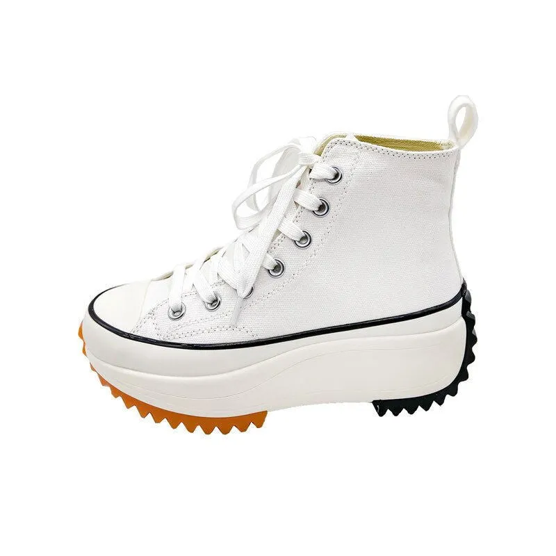 High Top Canvas Super High Platform Sneakers