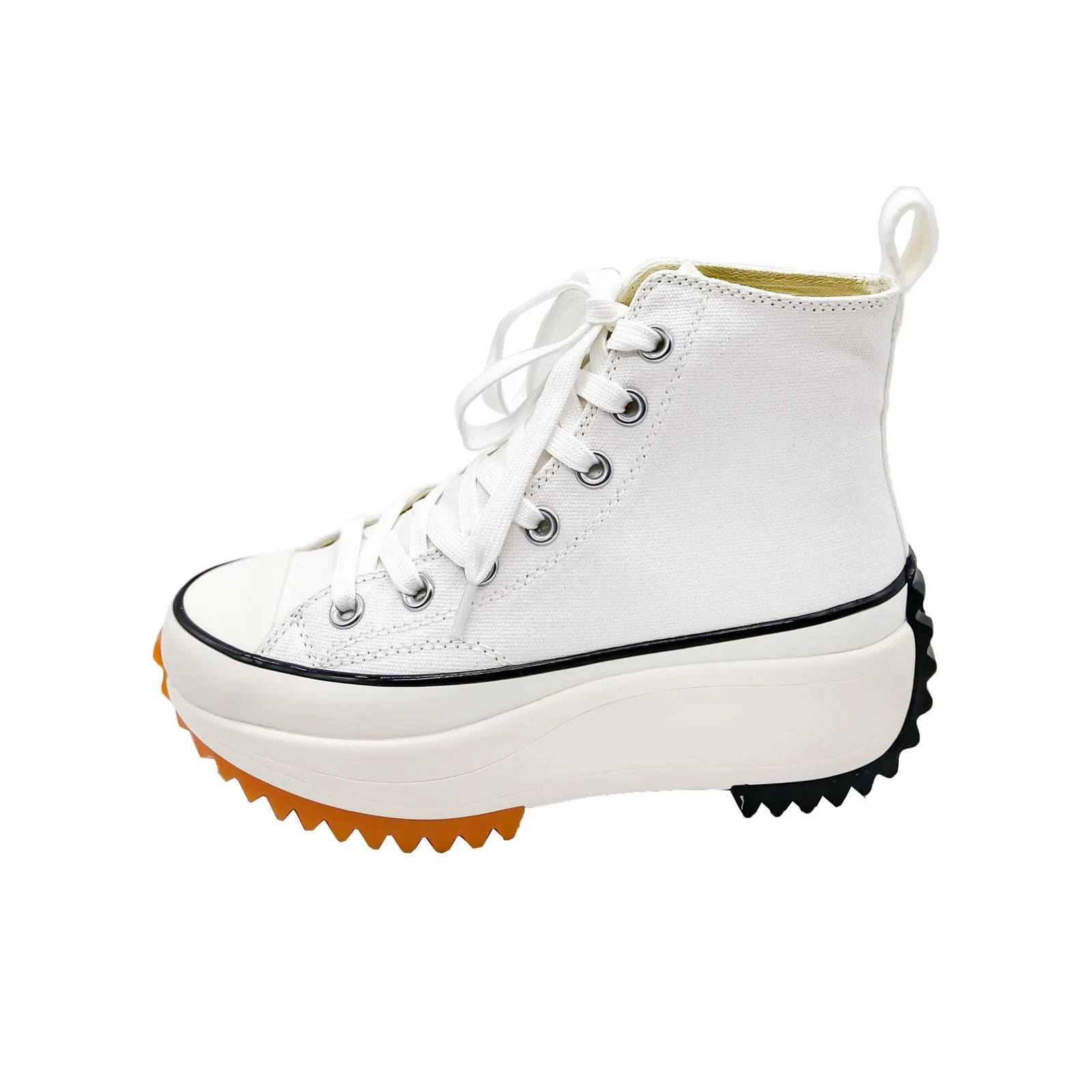 High Top Canvas Super High Platform Sneakers