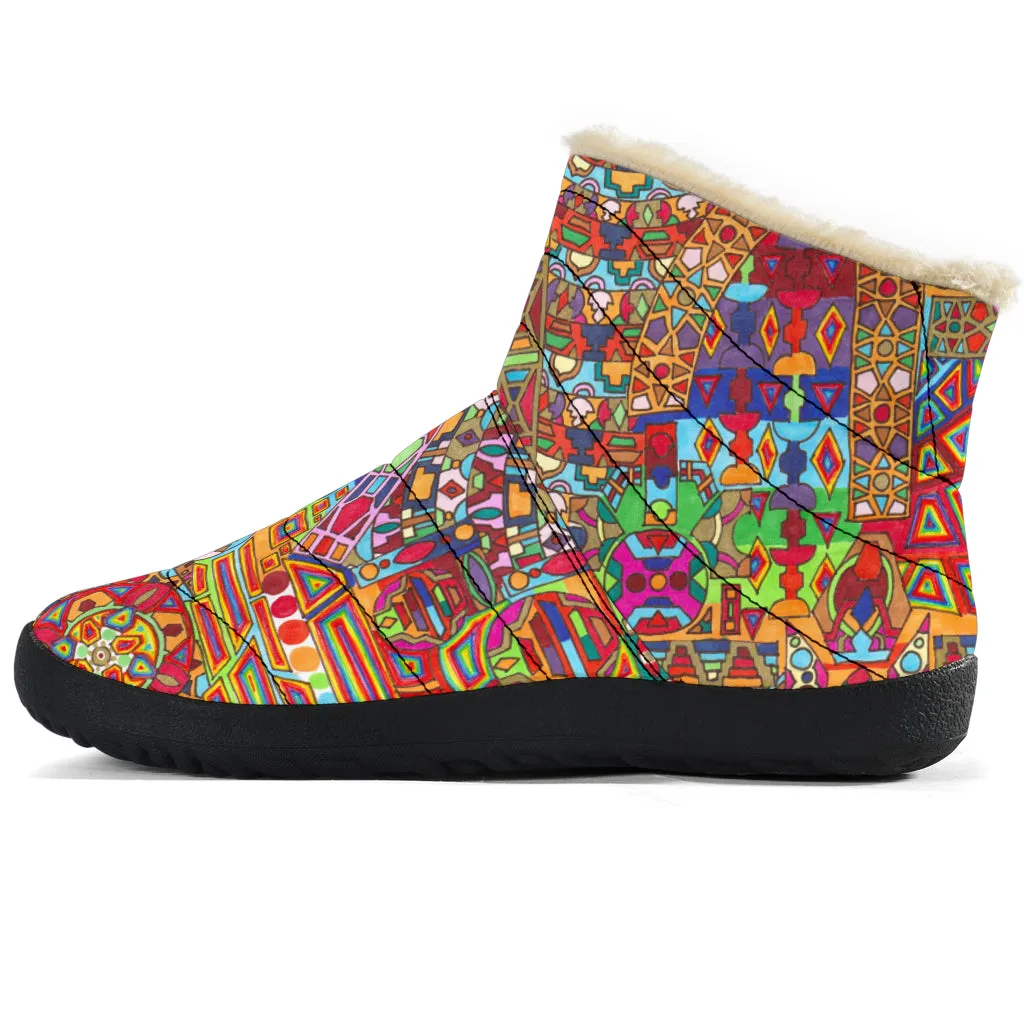 Infinite Mandala unisex Winter Boots | Lachlan Wardlaw