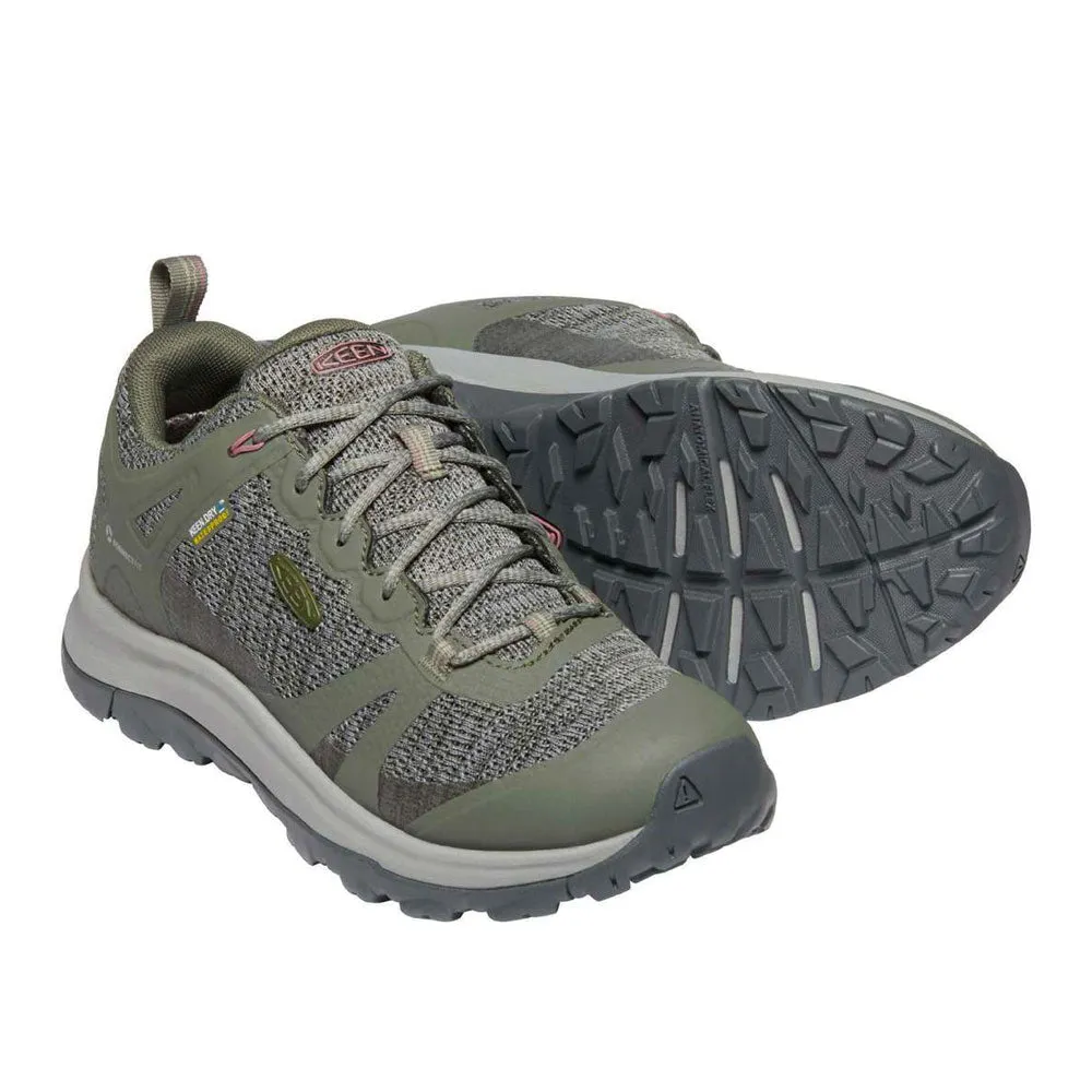 KEEN Women's Terradora II Waterproof Hiking Shoe- Dusty Olive / Nostalgia Rose