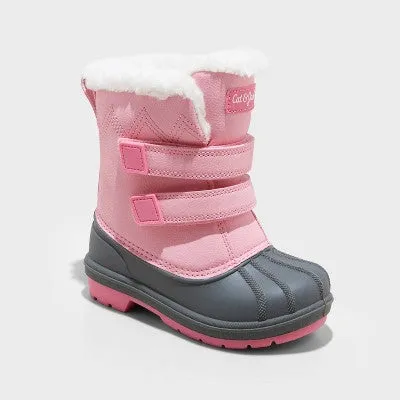 New - Toddler Girls' Denver Winter Boots - Cat & Jack Pink 12T