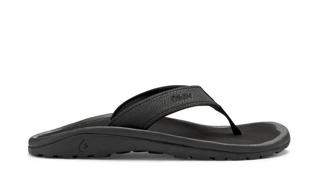 Olukai Men's Ohana Sandal in Dark Java & Black