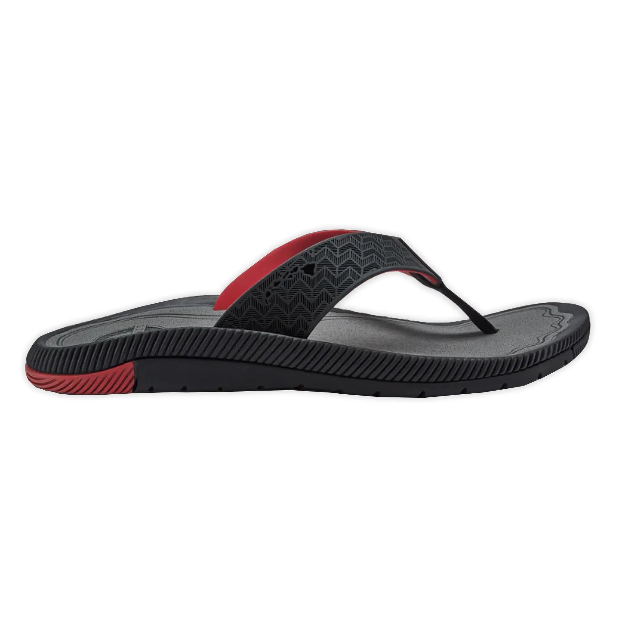 Olukai Men's "Awiki" Beach Sandals- Black