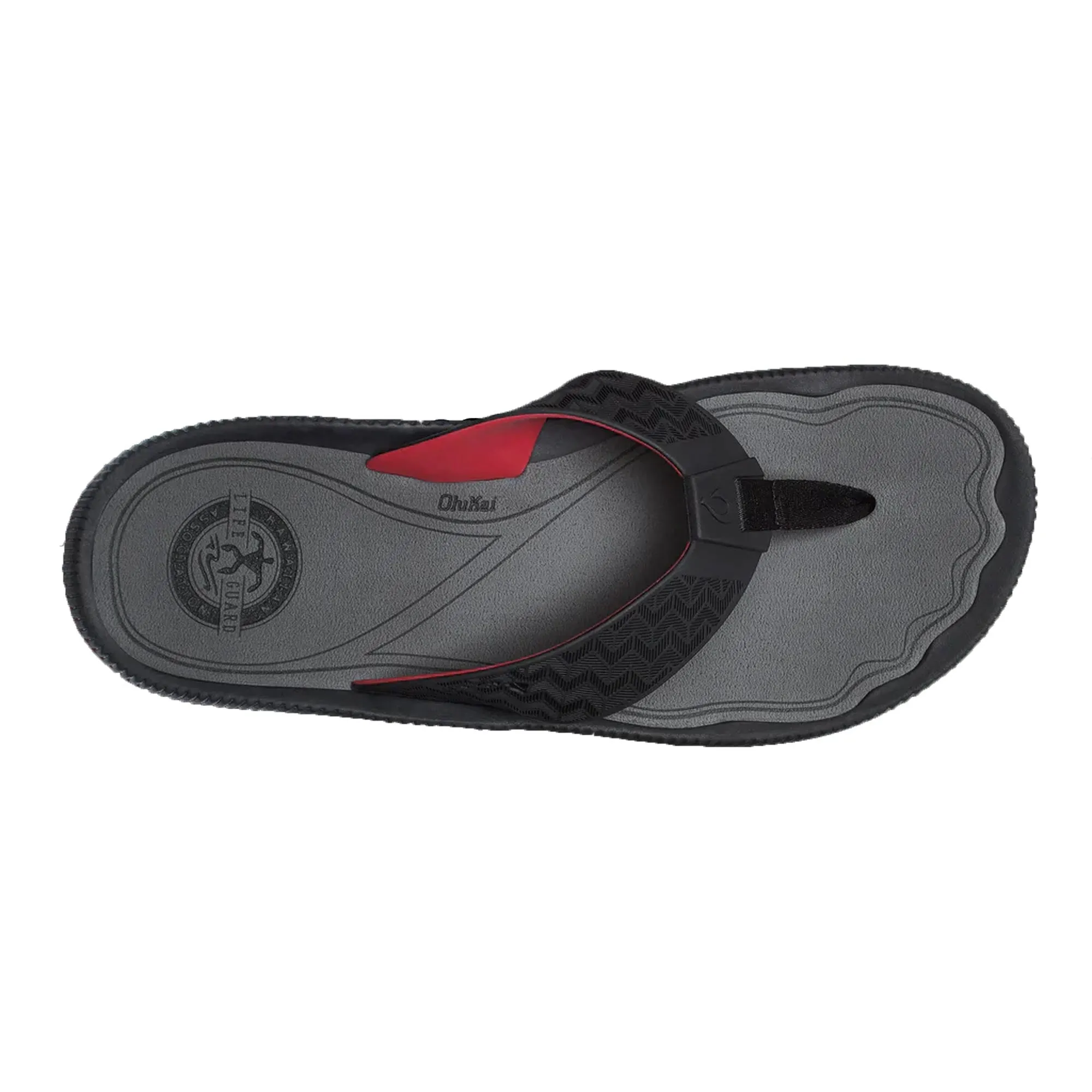 Olukai Men's "Awiki" Beach Sandals- Black