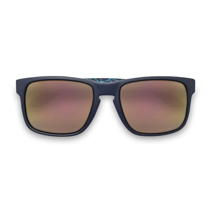 Scope Navy & Blue Sunglasses with Mirror Pink Lens