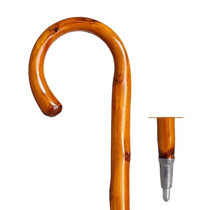 Segorbina De Bastones Trekking Pole with Curved Chestnut Wood