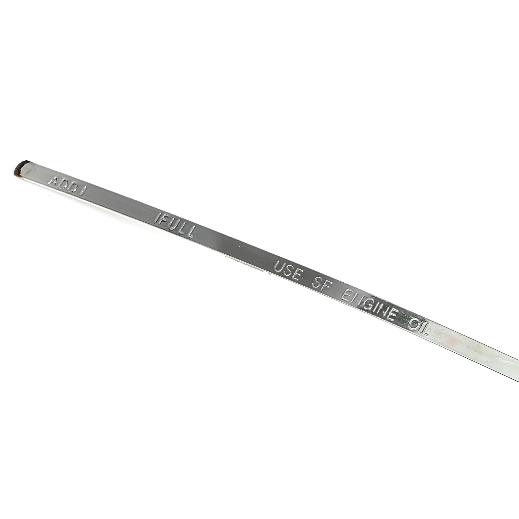 Trans-Dapt Oil Dipstick - Solid Tube - 26" Long - Steel - Chrome - Polished Aluminum - Handle - SB Chevy