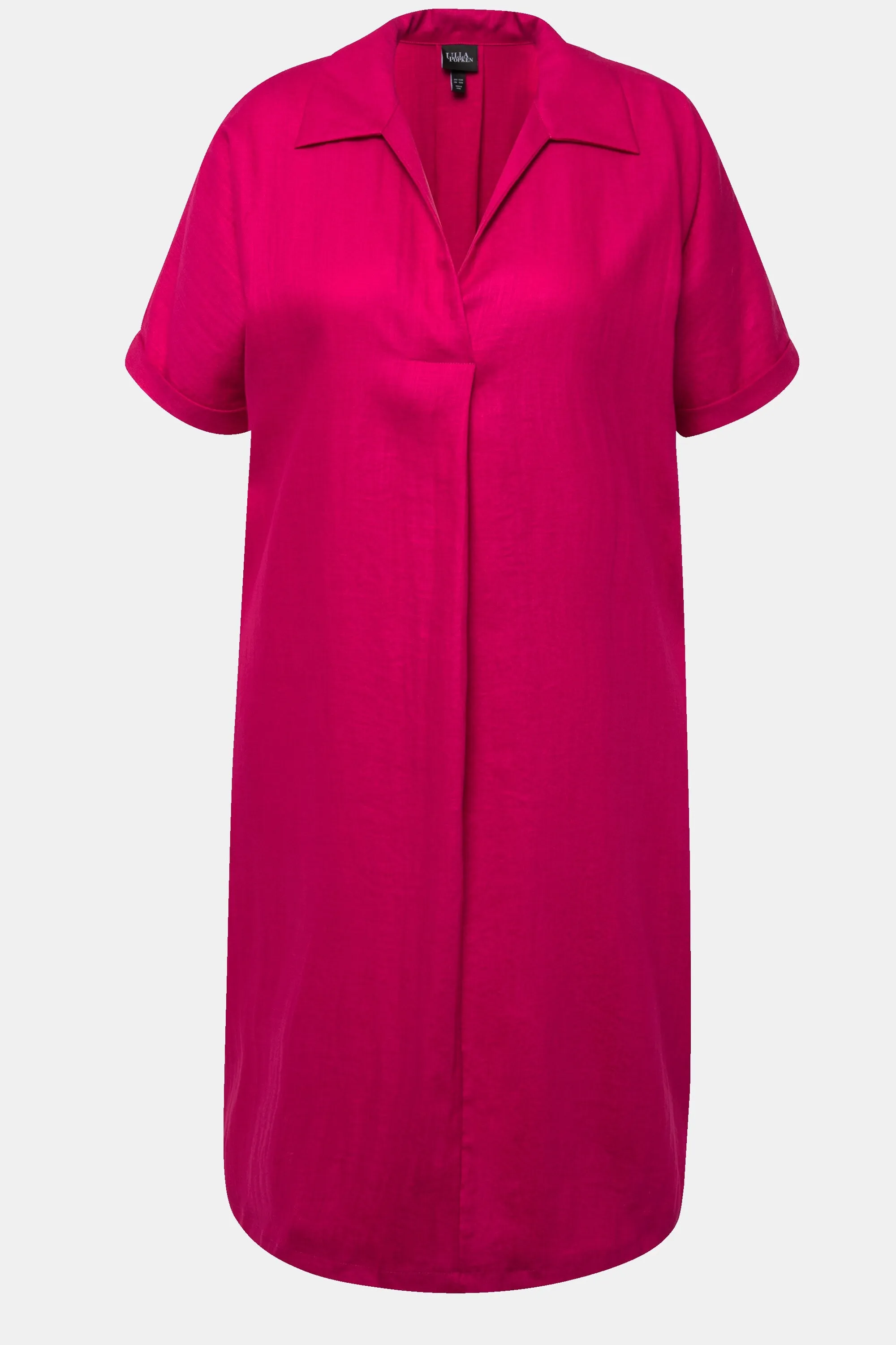 Ulla Popken Collared Pink Dress