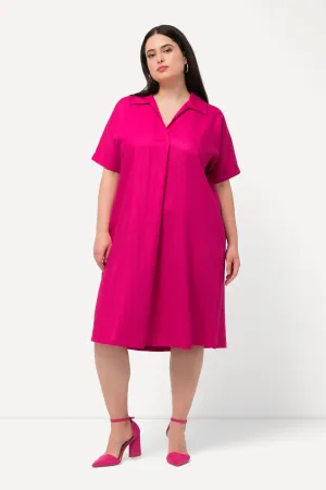 Ulla Popken Collared Pink Dress