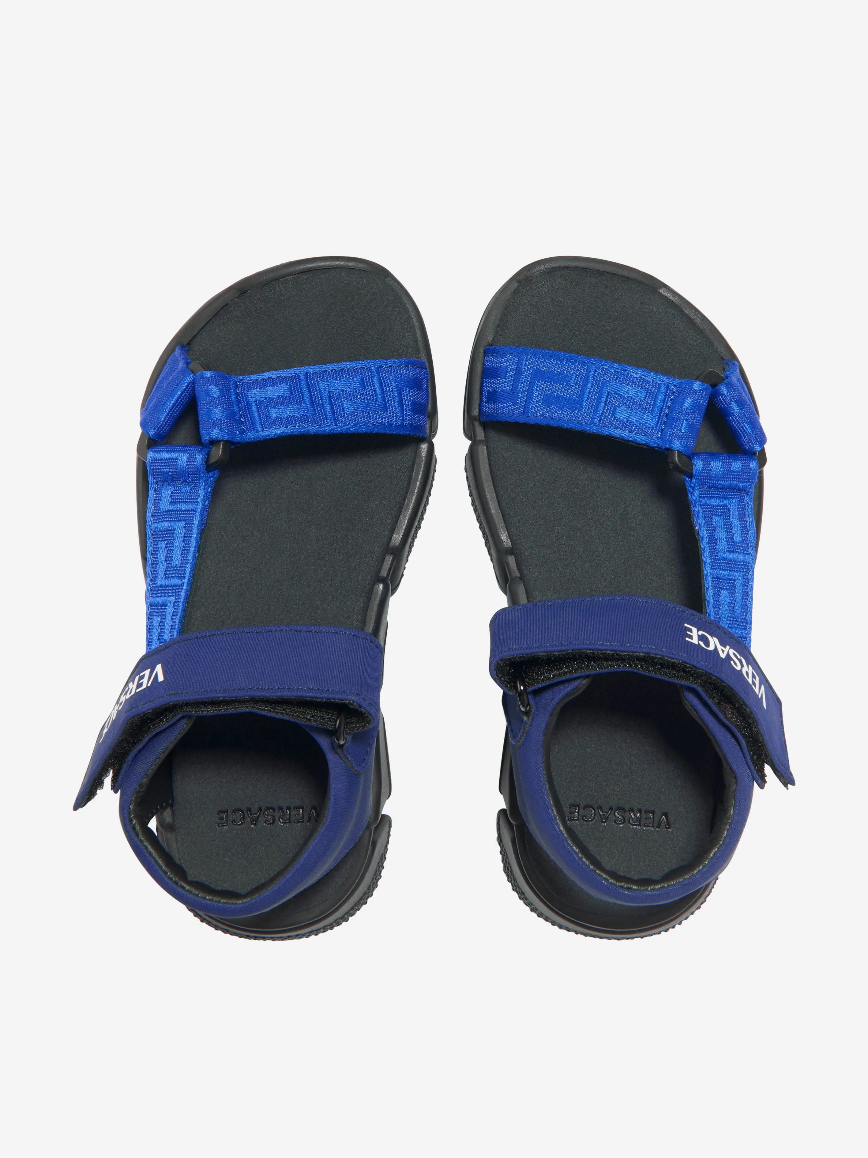 Versace Boys Neoprene Greca Strap Sandals