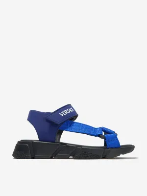 Versace Boys Neoprene Greca Strap Sandals