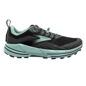 Womens Brooks Cascadia 16 (Wide) - Black / Ebony / Yucca