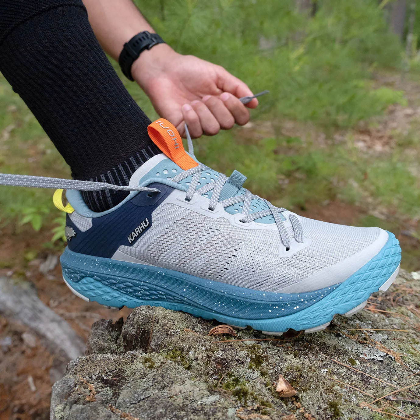 WOMEN'S IKONI TRAIL 1.0 - MIRAGE GRAY / DEEP LAGOON